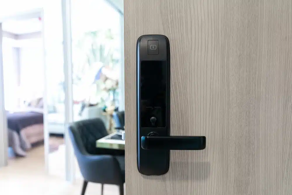 Controlled Access and Smart Entry Features Renters Should Know - The door digital and access control in an apartment.